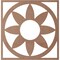 Ekena Millwork Blume Wood Fretwork Pierced Ceiling Medallion, Wood (Paint Grade), 28"OD x 9 3/4"ID x 3/8"T CMWP28X28X0375BLMF - alternate 4